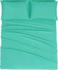 Mejoroom King Size Bed Sheet Set - Hotel Luxury 1800 Bedding Sheets & Pillowcases - 16" Deep Pocket Fitted Sheet, Soft, Breathable, Wrinkle & Fade Resistant - 4 Piece(King, Mint)
