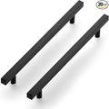 Ravinte Black Cabinet Handles 20 Pack 8-4/5 inch Matte Black Square Cabinet Pulls Kitchen Hardware 11-3/10 inch Overall Length Kitchen Drawer Pulls