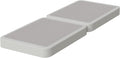 Nutan Inch Sturdy Box Spring for Mattress Support-Durable and Fully Assembled, Natural Wood Twin, White, 4" Foundation