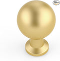 Amerdeco 10 Pack Kitchen Cabinet Knobs Brushed Gold Cabinet Knobs Bedroom Dresser Drawer Knobs Single Hole Cabinet Handles
