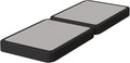 Nutan Inch Sturdy Box Spring for Mattress Support-Durable and Fully Assembled, Natural Wood Twin, Gray, 4" Foundation