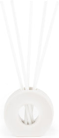 ScentAir Infused Liquidless Reeds | Includes 25 Flameless Reeds and 1 Decorative Vase, White | Essential Oil Aroma Diffuser Sticks | Fresh Spa Scents | Amazon Exclusive | Lush Bamboo