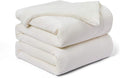 Walensee Sherpa Blanket (Throw Size 50”x60” Off White) Super Soft Fleece Plush Blankets for Bed, Couch, Sofa, Fuzzy Warm Cozy Microfiber Flannel Lightweight Throw Blanket for Adults, Man, Woman