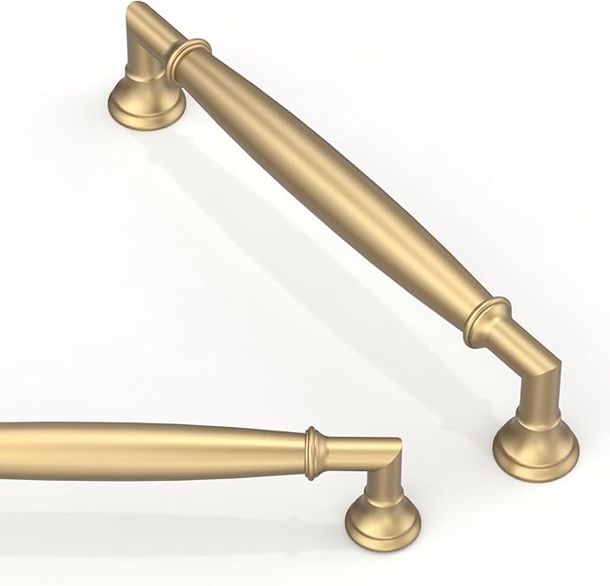 10 Pack Champagne Bronze Cabinet Pulls 5 Inch(128mm) Kitchen Cabinet Handles Solid Zinc Alloy Cabinet Hardware Drawer Pulls