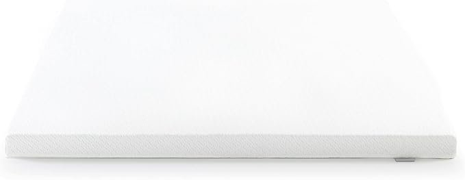 ZINUS 2 Inch Ultra Cooling Gel Memory Foam Mattress Topper with Cooling Cover, CertiPUR-US Certified, Twin, White