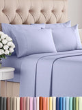 King 6 Piece Sheet Set - Comfy Breathable & Cooling - Ultra Soft Hotel Luxury Bedding Set w/ 8-16 Inch Deep Pockets - 1 Flat & 1 Fitted Sheet & 4 Pillowcases - Wrinkle Free and Easy Care - Lavender