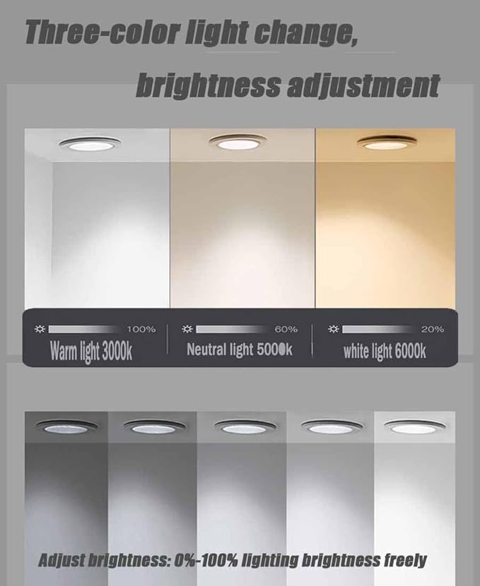Half Moon LED Bathroom Mirror, Frameless Backlit Wall Mirror, Anti-Fog Smart Vanity Mirror,3 Colors Lights Dimmable Brightness and Time,Touch Switch (Right Semicircle, 110 * 77)