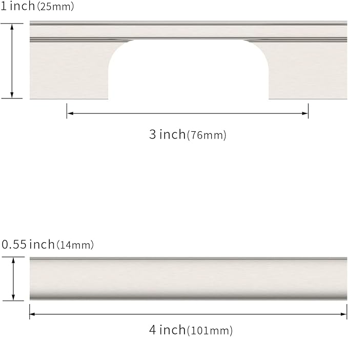 Asidrama 20 Pack 3 Inch(76mm) Brushed Satin Nickel Kitchen Cabinet Handles, Cabinet Pulls Kitchen Cabinet Hardware for Cupboard Drawer Pulls