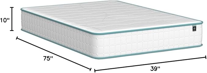 ZINUS 10 Inch Tight Top Spring Mattress, Twin, Innerspring Mattress, CertiPUR-US Certified, Mattress in A Box