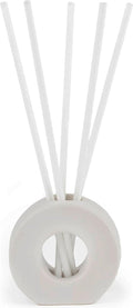 ScentAir Infused Liquidless Reeds | Includes 25 Flameless Reeds and 1 Decorative Vase, White | Essential Oil Aroma Diffuser Sticks | Fresh Spa Scents | Gifting Fragrance | Asian Garden