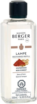 MAISON BERGER - Winterwood - Lampe Berger Fragrance Refill for Home Fragrance Oil Diffuser - 16.9 Fluid Ounces - 500 milliliters