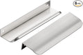 Ravinte Hardware 6 Pack Silver Cabinet Handles, 5.9 Inch (150mm) Finger Edge Pulls, 5 Inch Hole Center, Finger Pulls for Cabinets