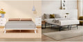 Siena 8” Cal King Mattress & Foldable Metal Platform Bed Frame - Medium Firm Memory Foam - 180 Night Mattress Trial - Premium Pressure Relieving Layers - Easy Tool Free Set Up - Holds Up To 800 Pounds
