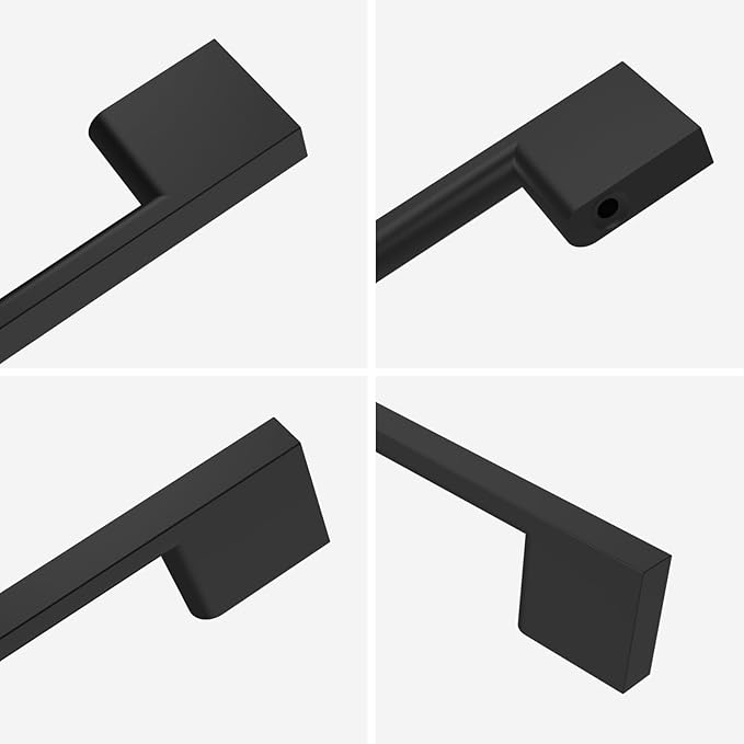 6 Pack Matte Black Cabinet Pulls 12.5 Inch Cabinet Handles Kitchen Cabinet Hardware Wardrobe Pulls Kitchen Handles for Cabinets Black Dresser Pulls Drawer Handle