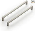 Ravinte 10 Pack Solid 7-1/2 Inch Center to Center Slim Square Bar Dresser Drawer Handles Kitchen Cabinet Handles Brushed Nickel Drawer Pulls Kitchen Cabinet Hardware Pulls