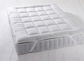 Royal Hotel Bedding Plush Mattress Topper, Twin, 2 Inches Hypoallergenic Overfilled Down Alternative Anchor Bands Mattress Topper