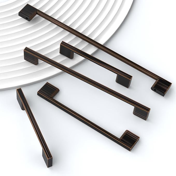 10 Pack Oil Rubbed Bronze Cabinet Pulls 5 Inch Cabinet Handles Kitchen Cabinet Hardware Kitchen Handles for Cabinets Bronze Dresser Pulls Drawer Handle