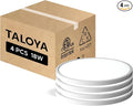 TALOYA Flush Mount Ceiling Light,4 Pack,10 Inch,18W,5000K Daylight Super Slim LED Ceiling Light for Bedroom, Living Room, Kitchen, Laundry and Hallway