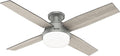 Hunter 51736 Dempsey Ceiling Fan 52 inches Matte Silver