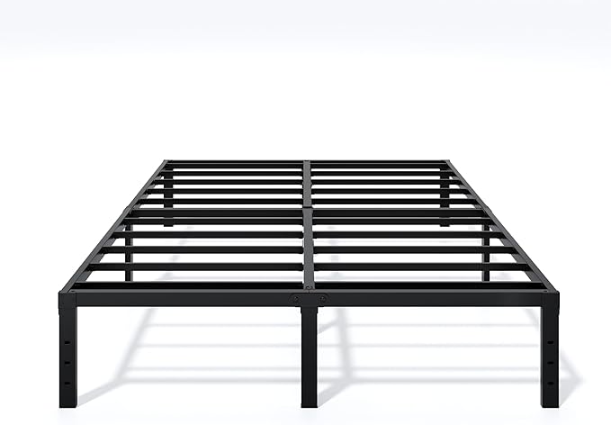 Metal Bed Frame Full Size - 14 Inch Heavy-Duty Full Platform Bed Frame No Box Spring Needed, Easy Assembly, Noise-Free, Sturdy Mattress Foundation, Underbed Storage Space