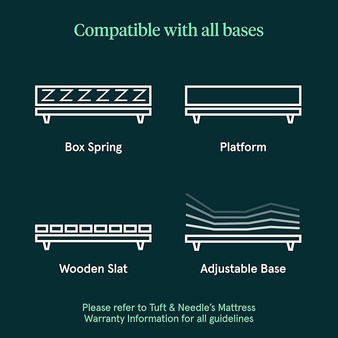 Kin By Tuft & Needle Firm 8" Cal King Adaptive Foam Mattress in a Box, Cooling Pressure Relief, Balanced Support, 100 Night Trial, Fiberglass-Free, CertiPUR-US, 10-Year Limited Warranty