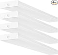 hykolity 4 Pack 4FT LED Wraparound Light 40W 4 Foot LED Shop Lights for Garage, [2-lamp 32W Fluorescent Equiv.] 4400lm 4000K Wrap Light, Flushmount Office Ceiling Light Fixture ETL Listed