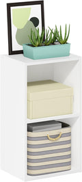 Furinno PASIR Book Shelf, 2-Tier Modern Bookshelf, Open Shelves Bookcase 9" x 12" x 21", for Living Room, Bedroom, Home Office, White