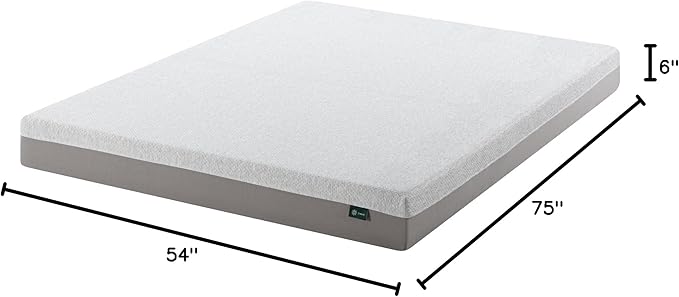 ZINUS 6 Inch Ultima Memory Foam Mattress [New Version], Full, Fiberglass Free, Medium Firm Feel, Breathable Airflow Memory Foam, Certified Safe Foams & Fabric, Mattress in A Box