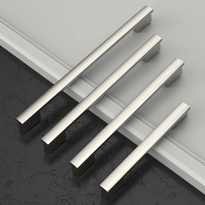 Asidrama 20 Pack 3 Inch(76mm) Brushed Satin Nickel Kitchen Cabinet Handles, Cabinet Pulls Kitchen Cabinet Hardware for Cupboard Drawer Pulls