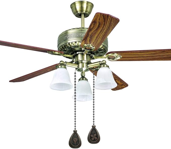 Bronze Ceiling Fan Pull Chain Set, Decorative Fan Pull Chain Pendant Extension, 12 Inches Lighting & Fan Beaded Ball Pull Chain Extender with Connector (4 Pack)