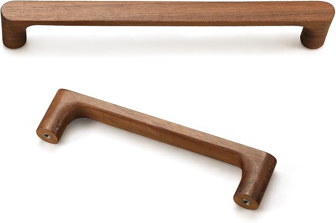 Walnut Round 7-1/2 in 8 pcs Wooden Drawer Pulls Handle pulls for cabinets Kitchen Cabinet Drawer pulls Cabinet Door