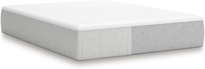 Signature Design by Ashley King Size Cool Max 12 Inch Medium Plush Cooling Gel Infused Memory Foam Mattress for Pressure Relief, Fiberglass Free, Mattress in A Box