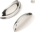 khtumeware 2 Pack 4" Drawer Pulls Polished Nickel Cabinet Cup Pulls Kitchen Hardware Cabinet Handles Drawer Handles Knobs 4 inch Hole Center