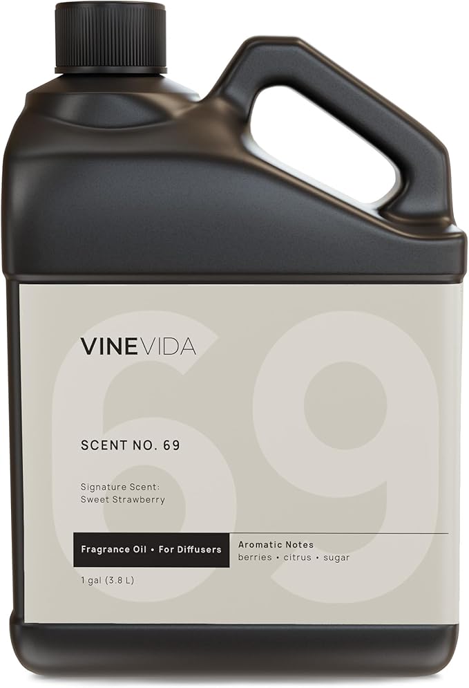 VINEVIDA [128 Fl Oz] Sweet Strawberry Fragrance Oil for Cold Air Diffusers, Essential Oils for Diffuser Oil Refill & Air Freshener Room Spray