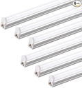 Barrina (6 Pack LED T5 Integrated Single Fixture, 4FT, 2200lm, 6500K Super Bright White, 20W Utility LED Shop Light, Ceiling and Under Cabinet Light, Corded Electric with ON/Off Switch, ETL Listed