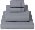 Mellanni California King Sheets Set - 4 PC Iconic Collection Bedding - Hotel Luxury, Extra Soft, Cooling Bed Sheets - Wrinkle, Fade, Stain Resistant (Cal King, Mineral Gray)