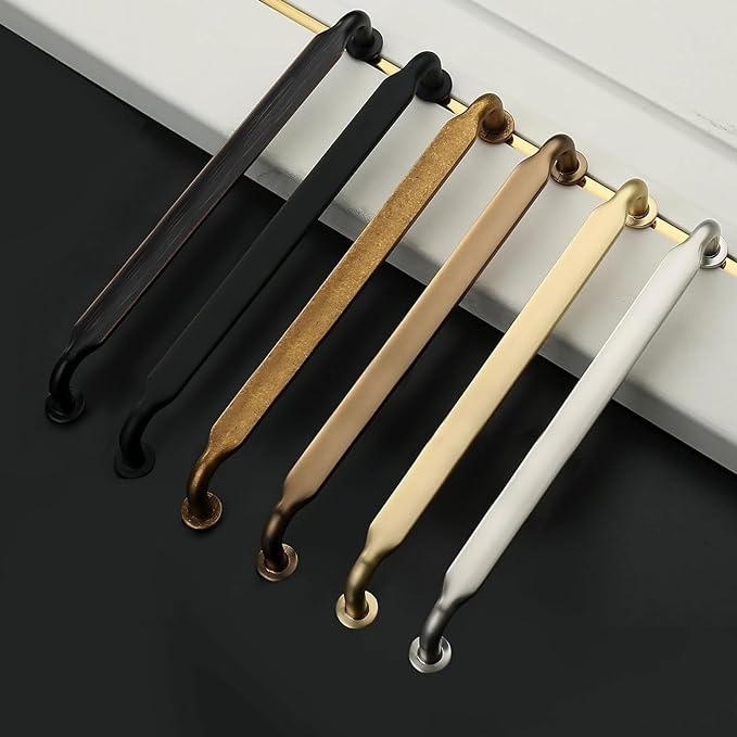 Asidrama 10 Pack 7.5 Inch(192mm) Matte Black Kitchen Cabinet Handles, Cabinet Pulls Kitchen Cabinet Hardware for Cupboard Drawer Pulls