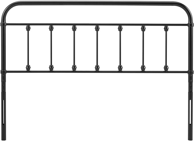 Modway MOD-6153-BLK Sage Full Metal Headboard, Black