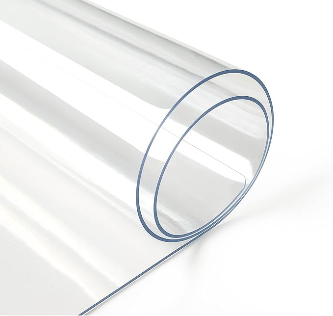 Deep Dream 1.5mm Clear Desk Cover Protector, 40×84 Inch Clear Desk Cover, Clear Desk Mat, Table Cover Tablecloth Protector Rectangle, Table Protector for Dining Room Table