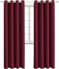 BGment Blackout Curtains for Bedroom - Grommet Thermal Insulated Room Darkening Curtains for Living Room, Set of 2 Panels, Each 46 x 84 Inch, Burgundy Red