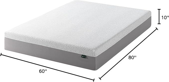 ZINUS 10 Inch Ultima Memory Foam Mattress [New Version], Queen, Fiberglass Free, Medium Firm Feel, Breathable Airflow Memory Foam, Certified Safe Foams & Fabric, Mattress in A Box