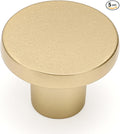 Ravinte 5 Pack Cabinet Knobs Sandy Gold Kitchen Cabinet Knobs Round Dresser Drawer Pulls Closet Door Pulls 1-1/5 Inch