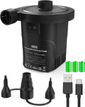 Dr.meter Air Pump for Inflatables, Rechargeable 4000mAh Battery Air Mattress Pump - Portable Quick-Fill Inflator Deflator for Outdoor Camping Inflatable Pool Float Boat Raft Yoga Ball Swim Ring Airbed
