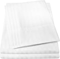 King Size Bed Sheets - 6 Piece 1500 Supreme Collection Fine Brushed Microfiber Deep Pocket King Sheet Set Bedding - 2 Extra Pillow Cases, Great Value, King, Dobby White