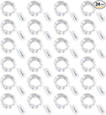 CYLAPEX Pack of 24 Cool White Fairy Lights String Battery Operated Fairy Lights, 3.3ft 20 LEDs Firefly Lights Silver Coated Copper Wire Lights for DIY Decor Christmas Decoration Costume