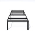 Metal Bed Frame Twin Size - 16 Inch Heavy-Duty Twin Platform Bed Frame No Box Spring Needed, Easy Assembly, Noise-Free, Sturdy Mattress Foundation, Underbed Storage Space