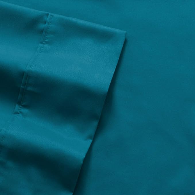 Sweet Home Collection RV Short Queen Comforter Set for RV Camper - Comforter Set with Fitted & Flat Sheet, 4 Pillowcases - Tailored for RV Short Queen Beds - Cozy Essentials for Your RV Bedroom, Teal