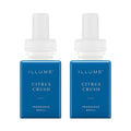 Pura & ILLUME Home Scent Refill - Smart Home Air Diffuser - Up to 120-Hours of Luxury Fragrance per Refill - Spring & Summer Fragrance - 2 Pack, Citrus Crush