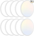 Zemty 10 Pack 12 Inch LED Flush Mount Super Slim 28W 3200lm LED Ceiling Light, 3 Color Temperature in One 3000k/4500k/6000K Fixture for Bedroom, Kitchen, Dining Room
