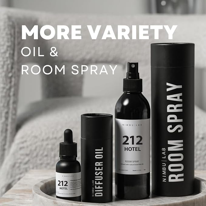 Room Spray for Home 212 Hotel - Air Freshener for Home - Linen Spray for Bedding, Pillow Spray - Floral and Marine (Sea Salt and Orchid) - Room Freshener. Long Lasting - 8oz/237ml by Nimbu Lab
